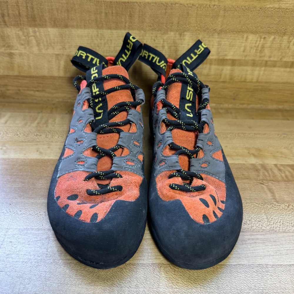 La Sportiva Tarantulace Mens Rock Climbing Shoes Orange FriXion Sole size 5